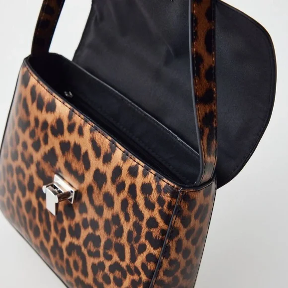 Leopard Print Shoulder Bag - Picture 4 of 5